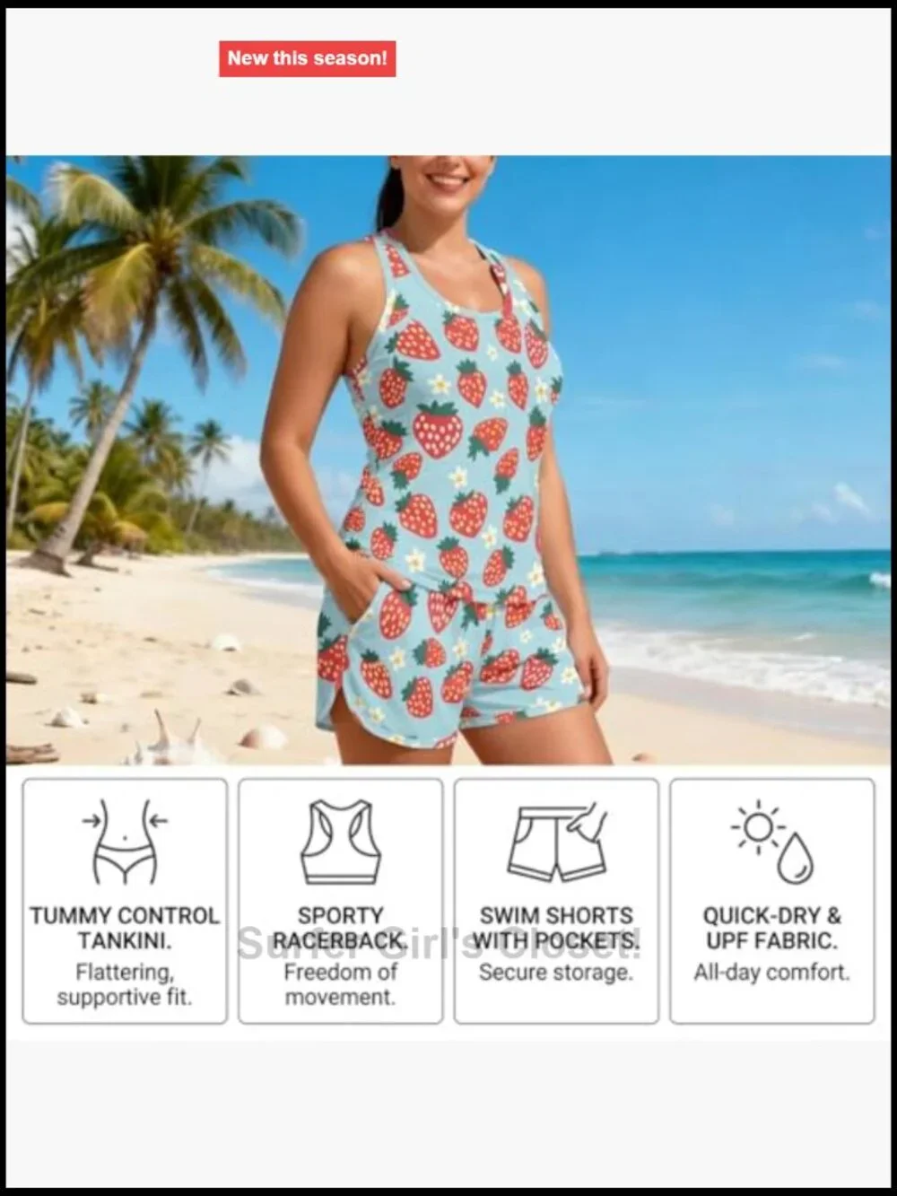 Tankini Swimsuit for Women 2026 Two Piece Modest Bathing Suits with Pockets Boy